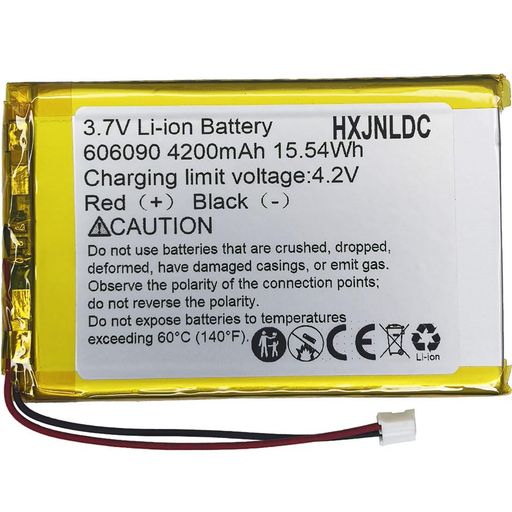 DC 3.7V 4200mah 606090 充電可能リチウムポリマー電池for DIY 3.7-5 V電子製品、内蔵2線電池を交換する