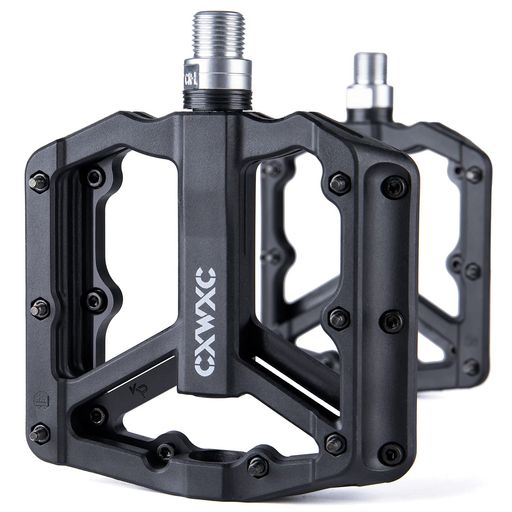 CXWXC自転車ペダルフラットペダルトリプルシールドベアリング9/16インチ滑り止めピン付きロードバイク/クロスバイク/MTBなど用左右セット(CX-925)
