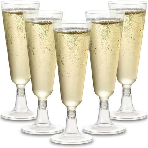 冷たい飲み物 【高品質】この シャンパングラス 使い捨て は高品質の食品グレードのポリスチレン製で、透明度が高く、耐久性があり、無毒、無臭、100%BPAフリー、リサイクル可能です。 【飛散防止と耐久性】壊れやすい ガラス シャンパングラス とは異なり、プラスチック シャンパングラス は飛散防止と耐久性に優れています。そのため、混雑したパーティーや限られたスペースなど、事故が起こりやすい場所に最適です。割れたガラスを気にすることなく、楽しい時間をお過ごしいただけます。 【お手入れ簡単】パーティーの後は、使い捨て シャンパングラス のお手入れがとても簡単です。デリケートなグラスを洗う必要はありません。使用済みの 使い捨て シャンパングラス は捨てるだけで、時間と労力を節約できます。この利便性は、特に大規模なイベントや複数のパーティーで重要です。 【組み立て簡単】この ワイングラス 使い捨て のベースと本体は簡単に組み立てられます。しっかりと固定され、外れません。2ピース設計で省スペースを実現し、収納にも便利です。
