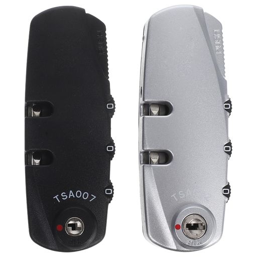 TEHAUX2個ロックスーツケース用TSAロックセキュリティロック暗証番号式旅行用荷物ロック3桁ダイヤル式交換修理用ブラック&シルバー TEHAUX2個ロックスーツケース用TSAロックセキュリティロック暗証番号式旅行用荷物ロック3桁ダイヤル式交換修理用ブラック&シルバー