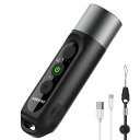 ASWAYKE電子ホイッスルIPX5防水大音量125db充電式1000mAh【4段階3種類のホイッスル音】電子笛スポーツ審判防災防犯TANK1(Black)
