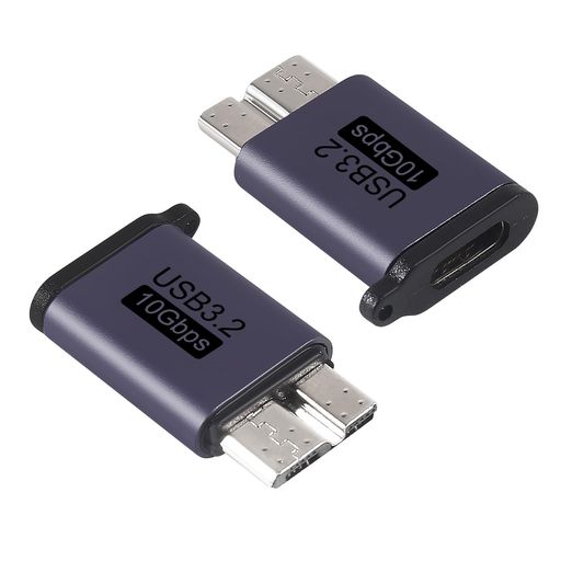 USB3.0Type-C�᥹-MicroB���������ץ���-��Х���ϡ��ɥǥ�������2�ĥ��å�