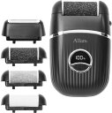 Estale電動角質取り&ムダ毛剃り2way4ヘッド角質リムーバーボディシェーバー防水ウォッシャブル充電式レディースメンズ