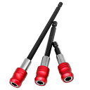 サイポルビットホルダーエクステンション60mm/100mm/150mmセット1/4インチ(6.35mm)六角延長ソケットバー磁気延長ビットドライバービット用