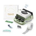 MAKEIDQ1ラベルプリンター300DPIBLUETOOTH対応スマホ接続レトロで可愛いデザイン無墨熱敏印刷Cキー&Dキー簡単印刷簡単操作16MM幅対応日本語...