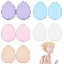 ミニクッションファンデパフ5色10個セット指のパフパウダーパフ水滴形化粧パフ不吸粉両面互用化粧道具ファンデスポンジメイク用パフスポンジマカロンミニパフミニ指のパフ柔らかい乾…