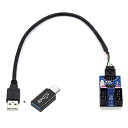 XiwaiUSB3.1フロントパネルヘッダーオスUSB-CタイプCからUSB2.0タイプAオス1から2メスマザーボード9ピン10ピンHUBアダプターDC5Vポー...