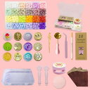 KUKUANシーリングスタンプセットシーリングスタンプ24色ワックスビーズカラーペン手帳誕生日ギフト手作りDIY日本語取扱説明書付き