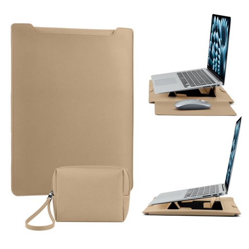 [ 対応機種 ] ShinKin 15-16インチのノートパソコン 薄型 ケース【3in1】に 富士通LIFEBOOK / MacBook / HP / Dell / Lenovo / ASUS / Surface / Acer / Huawei MateBook / Samsung Galaxy Book 対応可能です【注意: 薄型パソコンのみ15-16インチ 対応可能。サイズは合っているものの、厚みや重量のあるノートパソコンは、このケースに収まらない場合があります。お使いの機器をご確認ください】。 [優れた品質とスリムなデザイン] 高品質のPUレザーと柔らかい裏地で作られており、ノートパソコンを傷や日常の損傷から保護します。 衝撃やほこりからデバイスを保護します。 柔らかい感触と滑らかな表面により、お手入れが簡単です。 スリムなデザインのため、ケースがバックパックに簡単に収まるので、ノートパソコンを安全に安全に持ち運ぶことができます。 [ スタンド機能 ]インナーシェルにはスタンドが内蔵されており、ノートパソコンをさまざまな角度で調整できます。