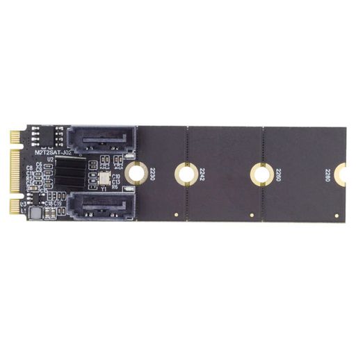 XiwaiVerticalJMB5822230224222602280NGFFKeyB+MPCIExpresstoSATA3.06Gbpsデュアルポートアダプターコンバーターハードドライブ拡張カ..