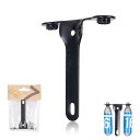 自転車用CO2ボトルホルダー携帯型コンパクトブラケット&ライディングアクセサリー(ブラック)