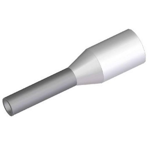 東洋技研TAシリーズ絶縁スリーブ付きフェルール棒圧着端子0.5mm2導電部12mm白1袋100個入TA0.5-12WH-100P