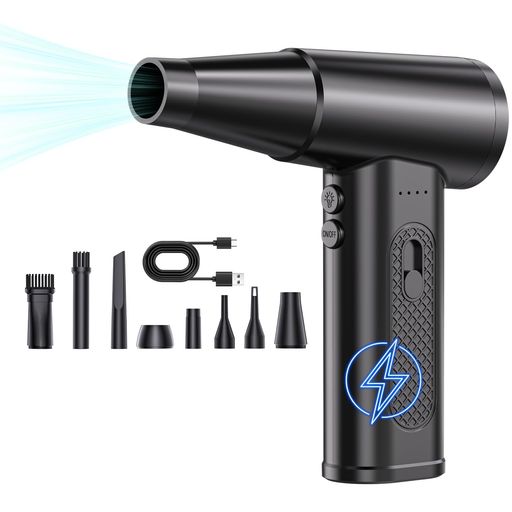 [5月革新版小型多用途無段階風量調整」エアダスタ一重動エアダスタ-プロワ-超強力170000RMP高速回転雷..