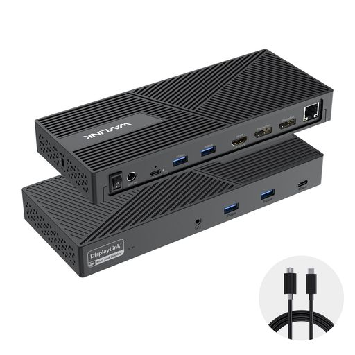 WAVLINKUSBC�ȥ�ץ�ǥ����ץ쥤�ɥå��󥰥��ơ������130WPowerDelivery��4K�ȥ�ץ��˥���(�ǥ奢��DisplayPort��HDMI)Displaylink�ɥå��󥰥��ơ������