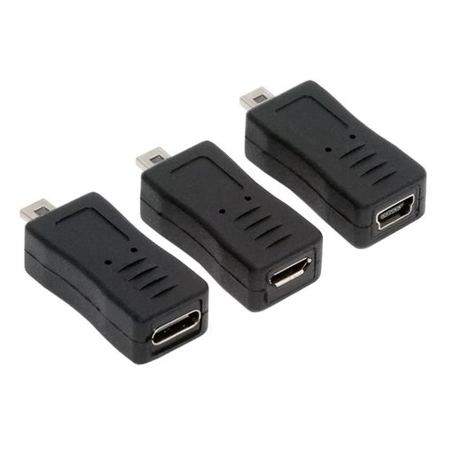 NFHK3パックミニ8ピン-USB2.0アダプター、USBC/ミニUSB/マイクロUSB-ミニ8ピンデータ転送充電コンバー..