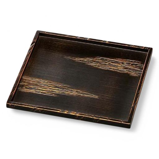 J-kitchensランチョンマット盆日本製使い勝手の良い盆トレー木製角御神前べっ甲雲尺2