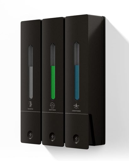 シャンプーボトル3室|壁掛けタイプ各400ML|シャンプー・