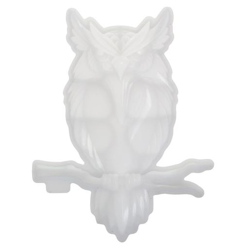 3Dフクロウシリコンモールド、エポキシ樹脂鋳造型壁掛け石膏型ギフト壁掛けドア家の装飾用