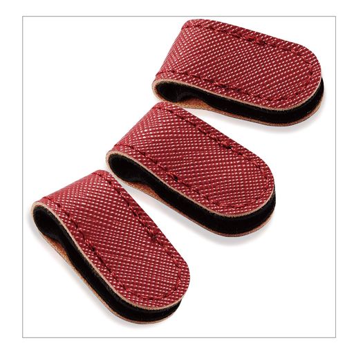 エレコムケーブルホルダーボタンクリップホルダーソフトレザーSサイズレッドEKC-CBLSRD