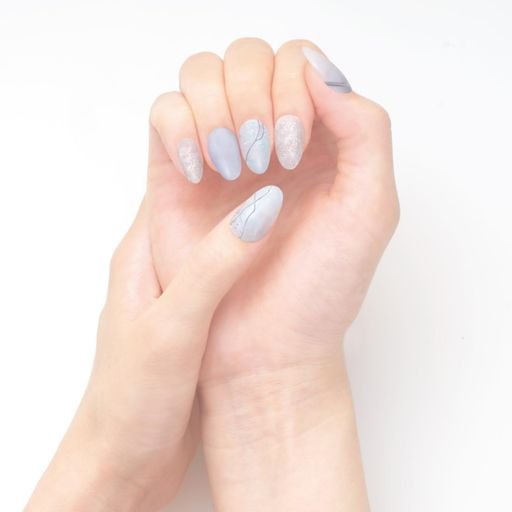 BEAUTYAVENUE(ビューティーアベニュー)ライトが要らないジェルネイルシールハンド用24PCS(セイントマリアブルー) BEAUTYAVENUE(ビューティーアベニュー)ライトが要らないジェルネイルシールハンド用24PCS(セイントマリアブルー)
