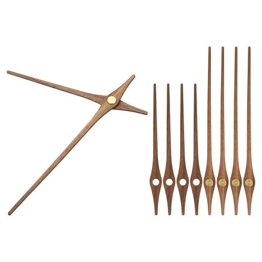 PATIKIL時計針キット5セット木製時計機構ムーブメント壁掛け時計針部品交換30cm掛け時計修理用DIYホー..