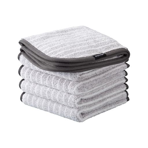 樂天商城 - シービージャパンマイクロファイバークロス30x30cm5枚組グレー洗って繰り返し使えるキッチンふきん掃除コンロ周りの頑固な汚れに水拭き油汚れクロス5枚組atomico