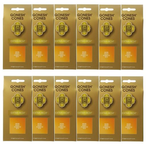 【セット売り】大香GONESH(ガーネッシュ)インセンスエクストラリッチムスク25個入x12個