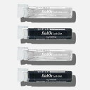 SILSTARPROFESSIONALシルスタープロフェッショナルストリップラッシュグルースティックオンスティック付きボトル0.07oz(1g)x4個-ブラックとクリアアソートハーフとハーフ/ラテックス
