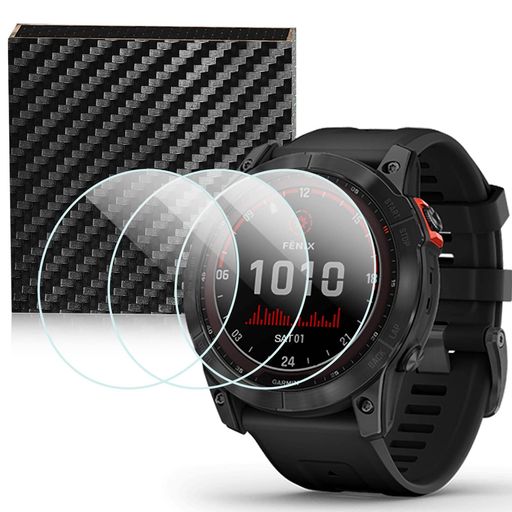 AWINNERGarminFenix7Xガラス対応3枚パックスクリーンプロテクター強化ガラスFenix7X/7Xソーラー/サファ..