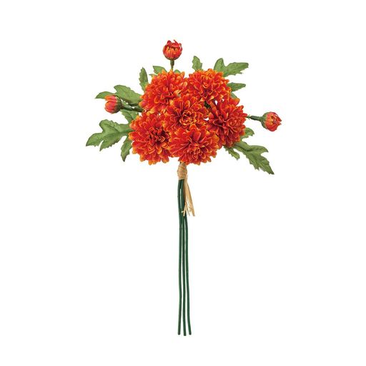 東京堂(Tokyodo)造花小菊ピック#009オレンジ花径4~5xL26xW15cm1束(3本)FM003037-009