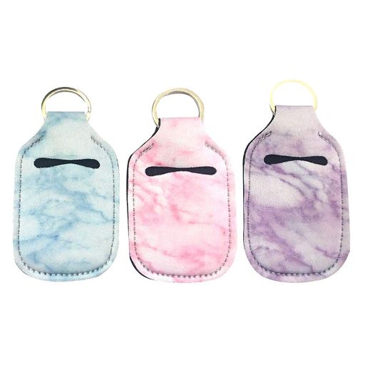 3pcs手指消毒剤ボトルカバーキーホルダーペンダントポータブル口紅カバー口紅カバーキーホルダー香水ボ..