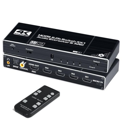 【4K60Hz対応】本製品は4K@60Hz、1080p@120Hz出力に対応します。(※ゲームと機材側の対応必要) 【音声分離機能】光デジタル出力のないゲーム機やBDレコーダーを、光デジタルで古いアンプに繋げたい時、本機があれば簡単に実現。 【遅延なし】ゲームプレイは直結と同じ、ラグを感じられません。 【オーディオEDIDセッティング】TV(PASS) / 2CH / 5.1CH の3つのオーディオEDIDが選択できます。高音質のDTS-HD/ Dolby True-HD/ LPCM 7.1ch/ Dolby-AC3/ DSDに対応します。 【安心の日本語テクニカルサポート】保証期間は12ヶ月となります。商品に関してご不明点が御座いましたら、お気兼ねなくお問い合わせください。