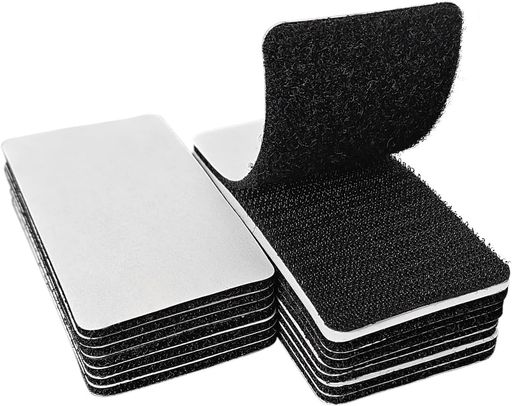 【セット内容】 幅5x長さ10cm。10枚入りでお得なオスメスセットのマジックテープ 両面テープ付き。 【超強力】強力なかみ合わせ力を持って、繰り返し脱着ができます。なお超強力両面テープが付いているので、様々なものを貼り合わせる目的で使用します。 【超便利】オスとメスのセットで、必要に応じてさらに所望の形に裁断することができます。薄手のデザインなので、使いどころは特に目立ちません。 【幅広い用途】ルーター、リモコン、コンセント、額縁、名札の整理、アクセリ整理、DIY、裁縫、業務、手芸、エフェクターボード、ポップ固定に役に立っています。 【ご注意 】 使用前に接着する面のホコリや汚れを取り除いてお使い下さい。直射日光のあたる場所、湿気の多い場所等、糊の粘着力が弱まる場所の使用はお控え下さい。