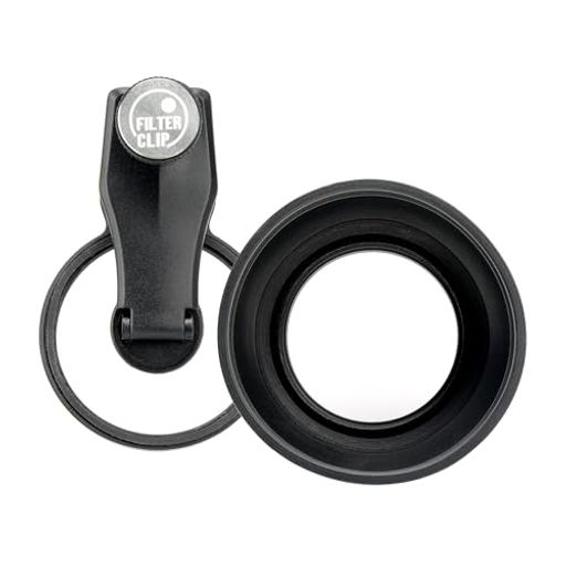 EXAPRO スマートフォン用アクセサリ フィルタークリップ + Lens Hood 映りこみ・反射軽減 フィルター径49mm クリップタイプ iPhone / Android対応 EXP-LH-01