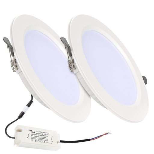 LEDダウンライト φ150 18W 埋め込み式 天井ライト 埋込型LED AC100-265V 調光器非対応 電源外置 工事必要 照射角120度 密閉器具対応 埋込穴φ150mm (電球色)
