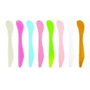 Wopanxye24本セットスパチュラ化粧品使い捨て美容スパチュラDIYフェイスパック化粧品用クリームローション化粧品スプーンスキンケアツールスプーン携帯用収納旅行用品スパチュラ多色男…