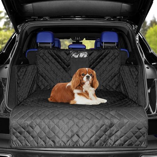 特大サイズ:この犬用SUVカーゴライナーは185 x 105cmで、SUV、軽自動車などほとんどの車に適用できる汎用性が高いラゲッジマットです。購入前にトランクのサイズを測ってください。 耐水性&amp;お手入れ簡単:4つの防水層キルティング、耐久性のある600Dオックスフォード生地、犬の座席カバーマットは、傷、ペットのふけ、髪、こぼし、臭い、泥、水からあなたの車の座席を保護します。掃除機だけで簡単に掃除できて、手洗いするとより良いです。 工具不要で取り付け簡単:後部座席のヘッドレストにバックルをとめて、マジックテープでサイドに固定するだけで、取り付け完了です。マジックテープがあるので、落ちることが大幅に少なくなります。 究極の保護:サイドフラップは75x33cmの大きさで、ハンモックプロテクターのように犬の爪痕から車の側壁を保護します。バンパーフラップは犬がトランクに潜り込んだり、トランクの端に横になっても、車を傷から効果的に保護します。 幅広い用途:車のシートカバー、ペットシートカバーマット、家族の屋外ピクニックマットとして、または引っ越しの日の荷物マットとします。