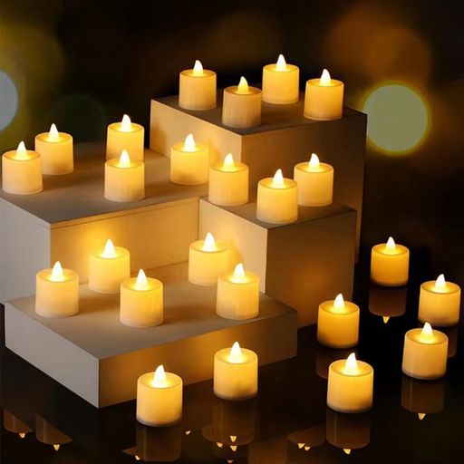 LIKENNY LEDキャンドルライト クリスマス飾り ハロウィン 癒しの灯り プラスチック電池式 LED 蝋燭 無香料 火を使わない 揺らぐ炎 安全 省エネ プロポーズ 結婚式 誕生日 纪念日 クリスマス …
