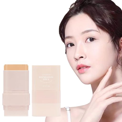 韓国コスメファンデーションスティックブラシ付き、女性と男性のファンデーションスティックブラシ付き、M字型ブラシヘッド 韓国コスメファンデーションスティックブラシ付き、女性と男性のファンデーションスティックブラシ付き、M字型ブラシヘッド