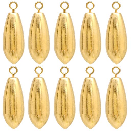 YZDブラスダウンショットシンカー5g3/16oz【10個】ドロップ