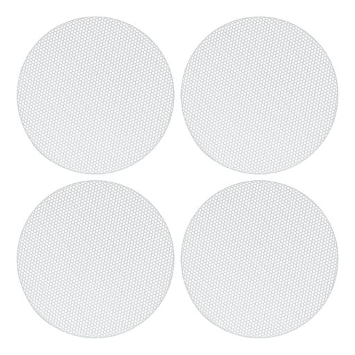 ACROPIXユニバーサル3”スピーカーグリルメッシュオーディオサブウーファー用84x6.5mmフレームなしホワイト-4個セット