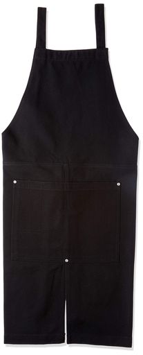 [ユナイテッドアスレ]エプロンウォッシュキャンバスエプロン(クロスタイプ138401ブラック日本F(FREEサ..