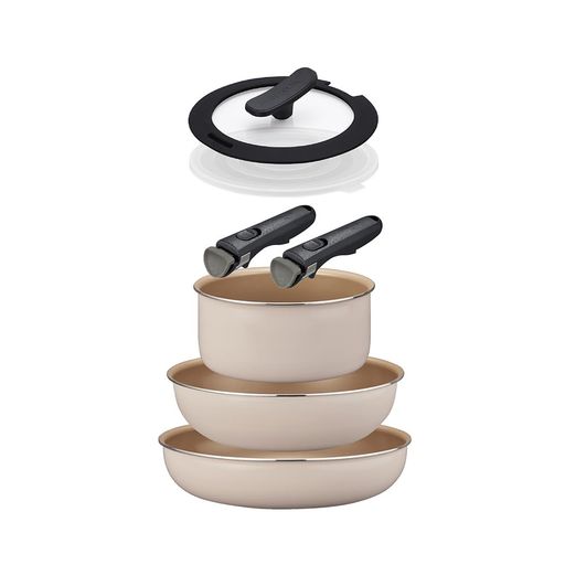 ずっと使いたくなるevercook。 セット内容:フライパン 26cm 深型フライパン24cm ポット18cm シリコーンリングつきガラスふた 18cm ポット用プラスチックふた 18cm 着脱ハンドルx2 機能劣化による調理のストレスを軽減。フライパンのふっ素が傷ついてもこびりつかなく、半年、1年などで買い替えをする必要もありません。こびりつきであきらめる心配なくいつの間にか何年も使うことができるのがエバークックです。 長い間使ってもいつでもお掃除はらくらく、油汚れとは無縁で掃除が楽にできてお手入れ簡単なのがエバークックです。
