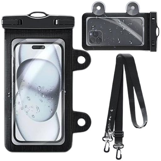 💧【製品仕様】スマホ 防水ケース:長さ14cmx高さ20cm、80gの軽量ボディ。ABS+PVCの耐衝撃素材を使用しており、アウトドアアドベンチャーに最適なパートナーです。カラーはブラック/ピンクから選べます。好みに合わせてお選びください。付属品として2つの吸盤フックが含まれています。7インチ以下のスマートフォンに対応しています。iPhone 15 Pro Max、Samsung S24 Ultraなどと互換性があります。 💧【高品質素材】当社のスマホ 防水ケース お風呂はABS+PVCで作られています。スマホ防水ケースはIPX8レベルの防水性能を達成し、30メートルの深さまで潜ることができます。アップグレードされた超薄型フィルムにより、バッグはさらに薄く、軽く、スリムになり、水中でのスクリーン操作や写真撮影が裸機のように敏感に行えます。防水スマホケース お風呂は、水中での指紋認証/顔認証もサポートしており、水中活動中にスクリーンの自由な操作や写真撮影、音量調節が非常にスムーズに行えます。