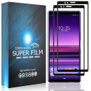 【2枚セット】Forエクスペリア1/ForXperia1SOV40/802SO/SO-03L用のフィルムForエクスペリア1用のガラスフィルム強化ガラスフィルム...