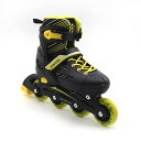 NEW STREET MOVE アジャスタブル インラインスケート GW-901 (ブラック 24.5-27CM)