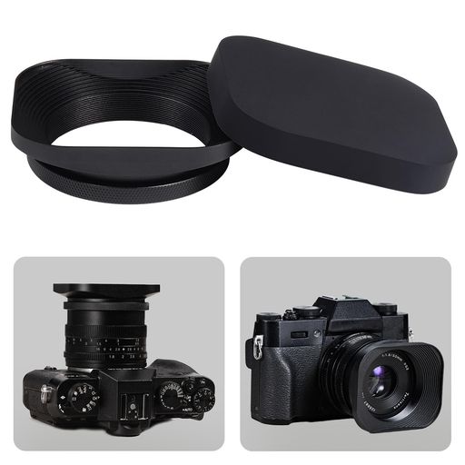 Yullmu 52mm レンズフード 角型レンズフード Ф52mm 高強度6000系 アルミニウム合金...