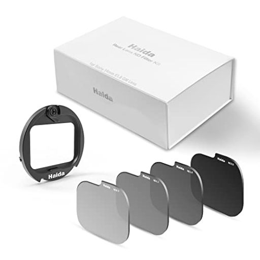 HaidaリアレンズNDフィルターND8ND16ND64ND1000フィルターセットアダプターリング付きSony14mmF1.8GM専用