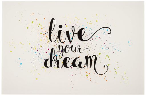 ACRYLGLASSCHEIBE FUR LIGHTBOX LIVE YOUR DREAM 30X20 CM 饤ȥܥåѼإ...