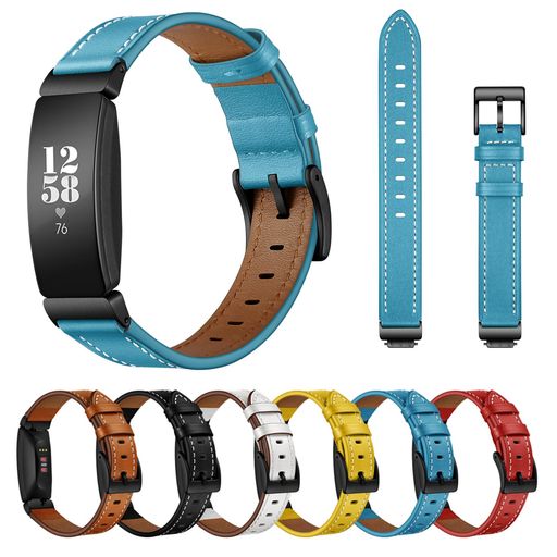 [SEUER\時仕] レザー時計バンドはFITBIT INSPIRE 2 バンド/FITBIT INSPIRE バンド/FITBIT INSPIRE HRバンドと互換性があり、ナパレザーリストバンド INSPIREメンズおよびレディースFITBIT
